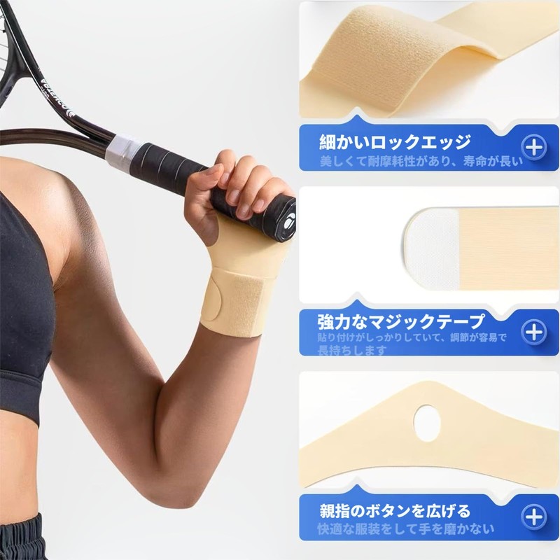 Clcyricher Wrist Support, Thin, Fixed, Lightweight Support, Slim Hard Plus,