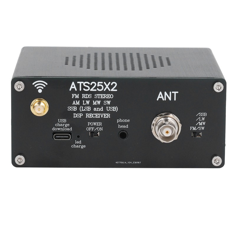 Radio Receiver 108MHz 153‑30000KHz 2.4 Inch Touchscreen Portable Handheld FM