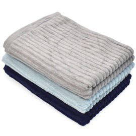 ORI365 Nobinobi Imabari Towel, Stretchable Towel, Set of 3, Hair Drying, Absorbent, Quick Drying, Cotton, Made in Japan, Dry Cap, Long, After Bathing, Face Towel, Wraps Around Your Head, Washable, Soft, 13.0 x 35.4 inches (33 x 90 cm), Vacuum Compression Pack (3, 3 Piece Assorted)