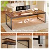 PRAISUN 70.8 X 29.5 Inch Computer Desk with Deeper Desktop,