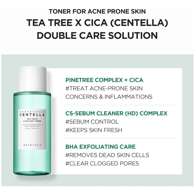 Skin1004 Madagascar Tónico Purificador Tea-trica Acné