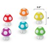 Genuine Fred Tiny Hongos Marcadores de Bebida de Silicona, 2.54cm