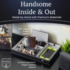 HOUNDSBAY Victory Valet Tray for Men Handmade PU Leather EDC