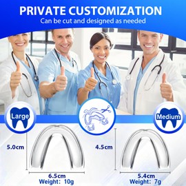 Pack of 4 teething splints, anti-snoring splint, reusable anti-snoring splint, soft and comfortable, snoring reduction, for snoring-free sleep night