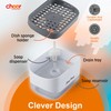 Cheer Collection Dish Soap Dispenser and Sponge Holder, 2-in-1 Kitchen