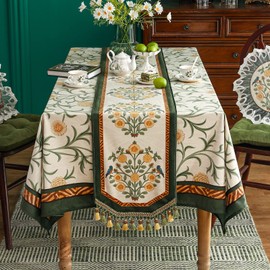 patdrea Velvet French Table Runner Farmhouse for Home Kitchen Dining Decor Parties Family Dinners Wedding 12"*63"