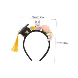 OATIPHO 3pcs Graduation Cap Headband Lightweight Mini Graduation Hat Hairbands for Events Role Play and Holiday Parties Stylish Accessory for Adults