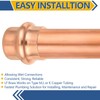 10-Pack GUOFIS Copper Press End Cap, 1/2" x 1/2" Plug