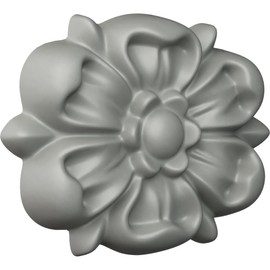 Ekena Millwork ROS04X03SO-CASE-2 Southampton Round Rosette, 3 3/4" OD x 3/4" P, Primed, 2 Pack