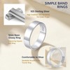 Suplight Band Ring for Besties Womens 925 Sterling Silver Stackable