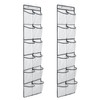 MSLOVE Narrow Over The Door Shoe Organizer, 12 Large Mesh