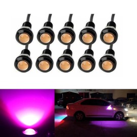 Unbranded 10 Pink LED Pods Rock Underbody Wheel Lights For Jeep Offroad Truck UTV ATV Boat