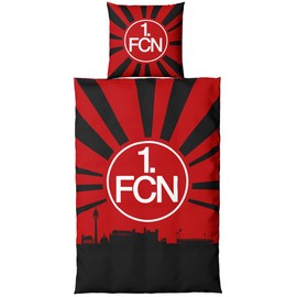 1. FC Nürnberg Bed Linen Sun Skyline 135 x 200 cm + 80 x 80 cm