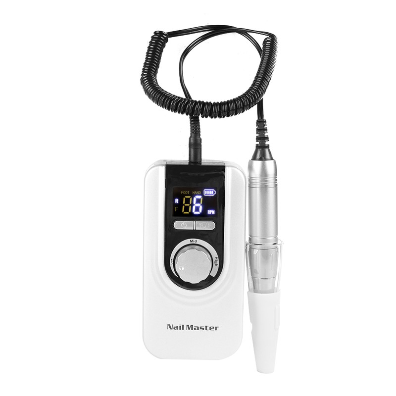 Portable Electric Nail Drill Machine 35000 RPM Rechargeable Manicure Pedicure
