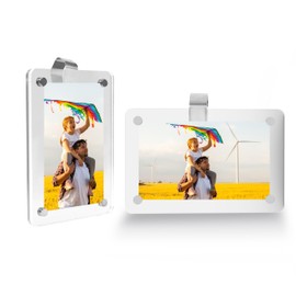 Car Sun Visor Photo Holder, Universal Magnetic Photo Clip, Decorate Your Car Visor Clip with Personality(2.8x4.7, 2PCS)