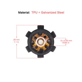 FENLERN Golf Shoe Spikes Cleat Metal Thread Screw 6mm Dia, Dark