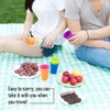 DMZK 8 Piece Plastic Cup Set for Children, Water Cups,