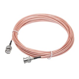QUARKZMAN RG316 Coaxial Cable BNC Male to BNC Male Low Loss RF Coaxial Cable 24.6 ft Orange Pack of 1
