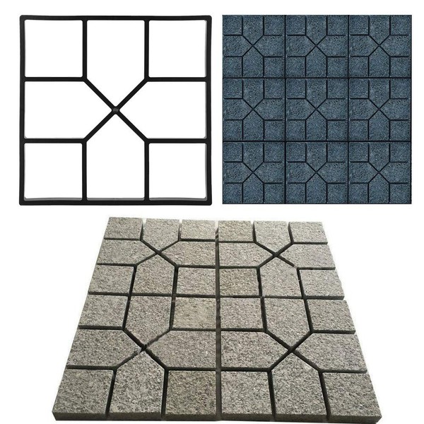 Walk Maker Reusable Concrete Maker Malds, Stepping Stone for DIY