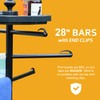 Outdoor Towel Rack with Storage Tray and Bar Clips -