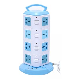 Maíz Multicontacto Supresor Picos Torre Cargador Usb Escritorio