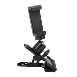 jojofuny 1pc Guitar Phone Holder Clips Guitar Phone Stand Cellphone Holder for Desk Mount Smartphones Rotating Stand Cell Live Broadcast Bracket Black Metal