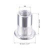 QLXHBOT Rivet Nut 1/4"-20UNC 100 Pcs Aluminum Flange Rivet Nuts,