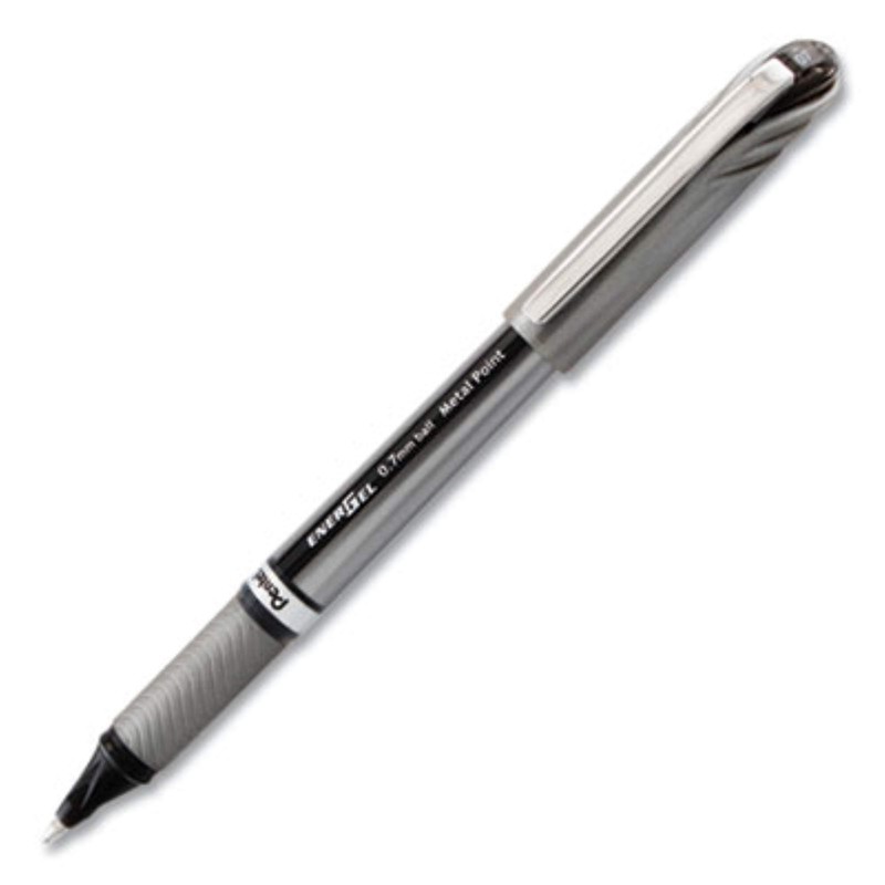 Pentel - Gel Pens, Metal Tip, Medium Point, Black Ink,