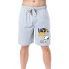 Peanuts Mens' Snoopy Woodstock Lazy Days Character Sleep Pajama Shorts,