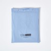 HOMESCAPES Light Blue Deep Fitted Sheet (12”) Double 200 TC