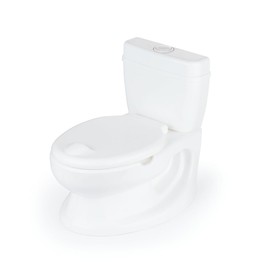 DOLU : Teaching Toddler Potty - White - Realistic Design Training Toilet For Toddlers, Adjustable Height, Washable Pot, Flush Sound Effects, Ages 18mo+