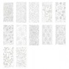 12Pcs Flower Stencils PET Stencils for Crafts Painting Floral Mandala