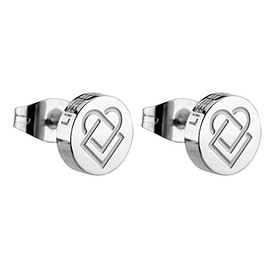 Liebeskind Berlin Women’s Shiny Stainless Steel Stud Earrings., Stainless Steel, silver