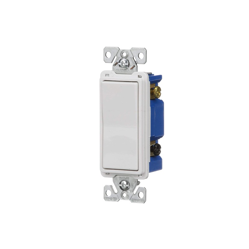 Eaton 7504W-SP-L 15-Amp, 120-Volt Standard Grade 4-Way Decorator Switch, White