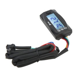Uniform Digital Display, Over Temperature Alarm, Waterproof, Easy Installation, Motorcycle Temperature Display DC12V for Motorcycles (M12 x 1.5)