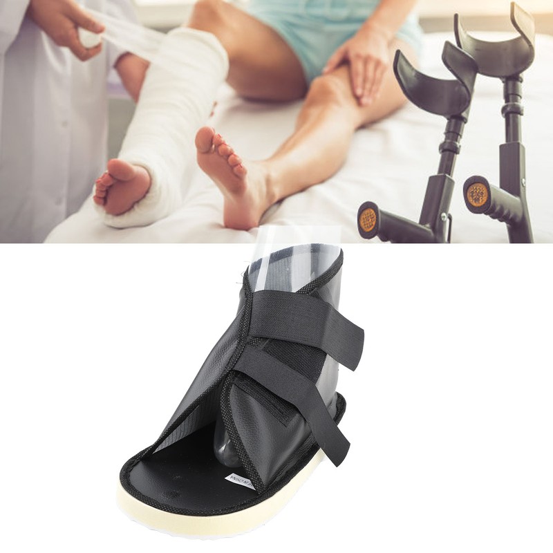 Cast Shoe Open Toe Adjustable Stable Faux Leather Walking Cast