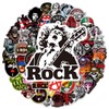Rock and Roll Music Stickers 100 Pcs, Guitar Stickers for