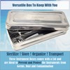 Stainless Steel LAB Dental Sterilizer Instrument Box, Organizer Jewelry/Tool Storage
