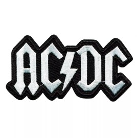 Patchwork Paradise AC/DC Logo Embroidered Iron-On Patch Classic Rock Band Applique