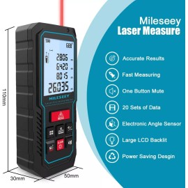 Mileseey Laser Measure Device, MiLESEEY 229ft Digital Laser Tape Measure with Upgrade Ele