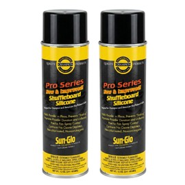 Sunglo Pro Series Shuffleboard Silicone Spray – Premium Table Cleaner & Polish for Consistent Slide and Surface Protection – 12 oz Can (2-Pack)