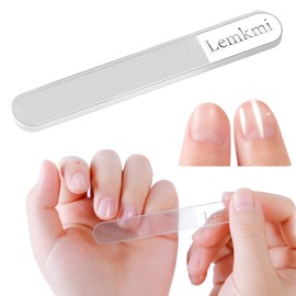 Lemkmi Nail File, Nail Polishing, Latest Nanotech Technology, Glass, Shine in 5 Seconds, Nail Shiner, Popular Ranking, Nail Polishing, Nursing Care, Unisex, Round