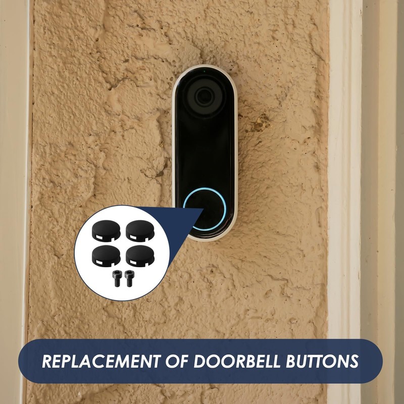 Doorbell Button Replacement for Ring Peephole Camera and Video Doorbell