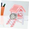 Totority PVC Hamster Hideout Villa with Climbing Ladder for Small