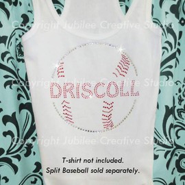 Red Custom Word Iron On Rhinestone Crystal T-Shirt Transfer Funky Style Letters by Jubilee Rhinestones