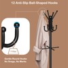 Orekemo Heavy Duty Freestanding Coat Rack with 12 Hooks &