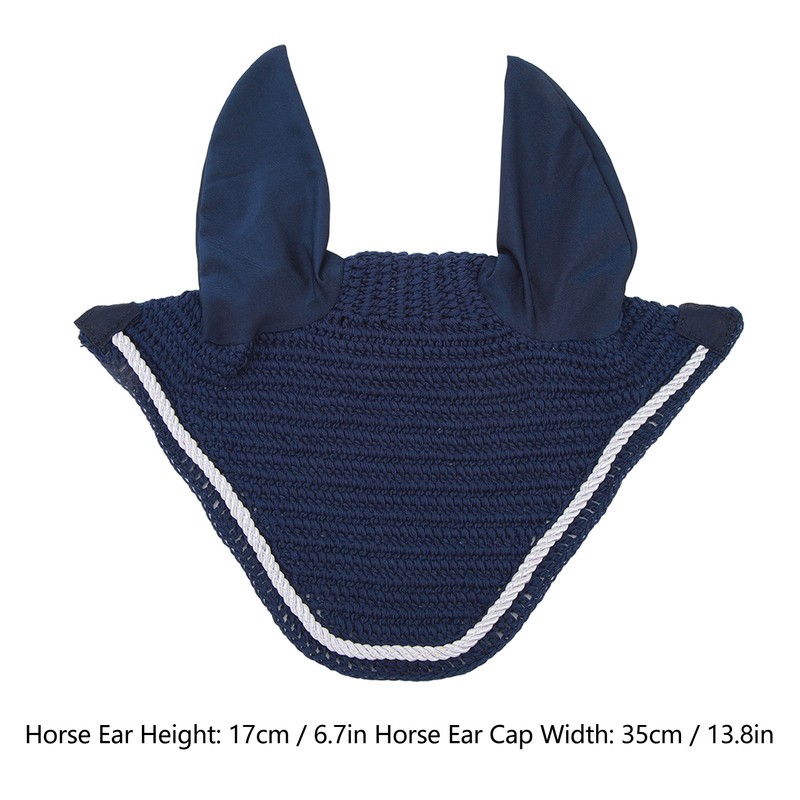 Horse Ear Bonnet Elastic Horse Ear Net Hand Crochet Horse