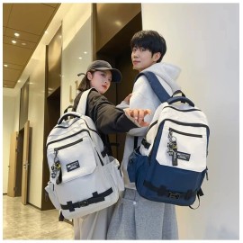 2026Japanese-Style Large Capacity Waterproof Polyester Backpack Zipper Trendy High School Computer Bag Unisex College Studentscolor: 29*20*46 b2