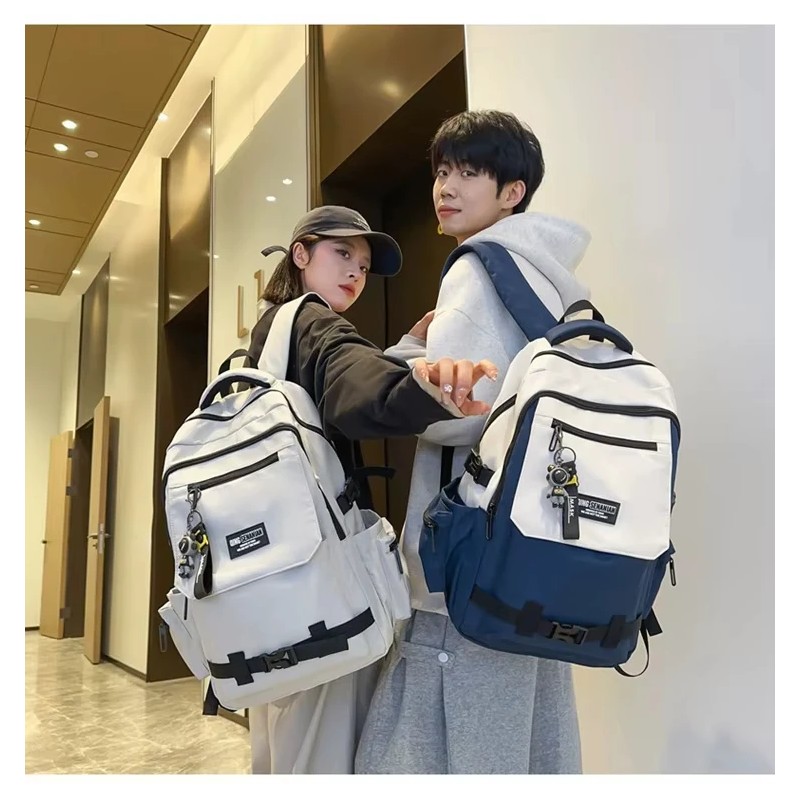 2026Japanese-Style Large Capacity Waterproof Polyester Backpack Zipper Trendy High School