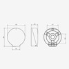 Jofel AE52400 Azur Toilet Roll Holder Medium, 300 m, grey.
